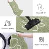 image:imageSmiry Dog Door Mat for Muddy Paws Absorbent Dirt Trapper Non Slip Quick Dry Washable Chenille Mat for Mud Dogs Entry Rug for Indoor and Outdoor 30x20 Inches Dark Grey and WhiteSage Green and White