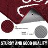 image:imageSmiry Dog Door Mat for Muddy Paws Absorbent Dirt Trapper Non Slip Quick Dry Washable Chenille Mat for Mud Dogs Entry Rug for Indoor and Outdoor 30x20 Inches Dark Grey and WhiteBurgundy and White