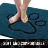 image:imageSmiry Dog Door Mat for Muddy Paws Absorbent Dirt Trapper Non Slip Quick Dry Washable Chenille Mat for Mud Dogs Entry Rug for Indoor and Outdoor 30x20 Inches Dark Grey and WhiteAtlantic Blue and Black