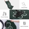 image:imageSmiry Dog Door Mat for Muddy Paws Absorbent Dirt Trapper Non Slip Quick Dry Washable Chenille Mat for Mud Dogs Entry Rug for Indoor and Outdoor 30x20 Inches Dark Grey and WhiteGreen and White