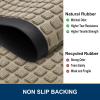 image:imageSmiry Front Door Mat Outside Entrance Beige 295 x 17 and Bathroom Rugs Sets 2 Piece Beige 30 x 20  24 x 16 2 Item Bundle