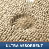 image:imageSmiry Front Door Mat Outside Entrance Beige 295 x 17 and Bathroom Rugs Sets 2 Piece Beige 30 x 20  24 x 16 2 Item Bundle