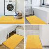 image:imageSmiry Luxury Chenille Bath Rug Set 2 Piece Extra Soft and Absorbent Shaggy Bathroom Mat Rugs Machine Washable NonSlip Plush Carpet Runner for Tub Shower and Bath Room24x1636x24Yellow