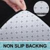image:imageSmiry Memory Foam Bath Mat Set 30x20 and 36x24 Black Super Soft Absorbent Bathroom Rugs Non Slip Bath Rug Runner for Shower Bathroom Floors