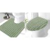 image:imageSmiry Bathroom Rugs U Shaped 24x20 and Toilet Lid Cover 175x15 Soft and Absorbent Bath Mat Machine Washable NonSlip Plush Carpet Runner for Tub Shower and Floor Home DecorSage Green
