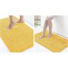 image:imageSmiry Luxury Chenille Bath Rug Set 2 Piece Extra Soft and Absorbent Shaggy Bathroom Mat Rugs Machine Washable NonSlip Plush Carpet Runner for Tub Shower and Bath Room24x1636x24Yellow