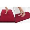 image:imageSmiry Memory Foam Bath Mat Set 24x16 36x24 Super Soft Absorbent Bathroom Rugs Non Slip Bath Rug Runner for Bathroom Floors Burgundy