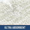 image:imageSmiry Bathroom Toilet Rugs U Shaped 24x20 Extra Soft Absorbent Non Slip Rubber Backing Chenille Contour Bath Rugs for Toilet Machine Washable Contoured Bath Mats Navy BlueIvory