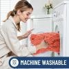 image:imageSmiry Bathroom Toilet Rugs U Shaped 24x20 Extra Soft Absorbent Non Slip Rubber Backing Chenille Contour Bath Rugs for Toilet Machine Washable Contoured Bath Mats Navy BlueCoral