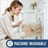 image:imageSmiry Bathroom Toilet Rugs U Shaped 24x20 Extra Soft Absorbent Non Slip Rubber Backing Chenille Contour Bath Rugs for Toilet Machine Washable Contoured Bath Mats Navy BlueSand