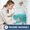 image:imageSmiry Bathroom Toilet Rugs U Shaped 24x20 Extra Soft Absorbent Non Slip Rubber Backing Chenille Contour Bath Rugs for Toilet Machine Washable Contoured Bath Mats Navy BlueTurquoise