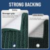 image:imageSmiry Bathroom Toilet Rugs U Shaped 24x20 Extra Soft Absorbent Non Slip Rubber Backing Chenille Contour Bath Rugs for Toilet Machine Washable Contoured Bath Mats Navy BlueGreen
