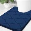 image:imageSmiry Memory Foam Bath Mat 30x20 Ultra Soft NonSlip Bathroom Rugs Plush Water Absorbent Quick Dry and Machine Washable Floor Mat for Shower Tub amp Home Decor Navy BlueNavy Blue