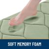 image:imageSmiry Memory Foam Bath Mat 30x20 Ultra Soft NonSlip Bathroom Rugs Plush Water Absorbent Quick Dry and Machine Washable Floor Mat for Shower Tub amp Home Decor Navy BlueSage Green