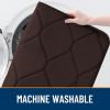 image:imageSmiry Memory Foam Bath Mat 30x20 Ultra Soft NonSlip Bathroom Rugs Plush Water Absorbent Quick Dry and Machine Washable Floor Mat for Shower Tub amp Home Decor Navy BlueBrown