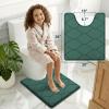 image:imageSmiry Memory Foam Bath Mat 30x20 Ultra Soft NonSlip Bathroom Rugs Plush Water Absorbent Quick Dry and Machine Washable Floor Mat for Shower Tub amp Home Decor Navy BlueHunter Green
