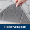 image:imageSmiry Memory Foam Bath Mat 30x20 Ultra Soft NonSlip Bathroom Rugs Plush Water Absorbent Quick Dry and Machine Washable Floor Mat for Shower Tub amp Home Decor Navy BlueLight Grey