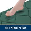 image:imageSmiry Memory Foam Bath Mat 30x20 Ultra Soft NonSlip Bathroom Rugs Plush Water Absorbent Quick Dry and Machine Washable Floor Mat for Shower Tub amp Home Decor Navy BlueHunter Green