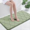 image:imageSmiry Memory Foam Bath Mat 30x20 Ultra Soft NonSlip Bathroom Rugs Plush Water Absorbent Quick Dry and Machine Washable Floor Mat for Shower Tub amp Home Decor Navy BlueSage Green