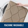 image:imageSmiry Memory Foam Bath Mat 30x20 Ultra Soft NonSlip Bathroom Rugs Plush Water Absorbent Quick Dry and Machine Washable Floor Mat for Shower Tub amp Home Decor Navy BlueTan