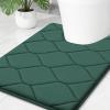 image:imageSmiry Memory Foam Bath Mat 30x20 Ultra Soft NonSlip Bathroom Rugs Plush Water Absorbent Quick Dry and Machine Washable Floor Mat for Shower Tub amp Home Decor Navy BlueHunter Green