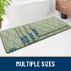 image:imageSmiry Memory Foam Bath Mat 30x20 Ultra Soft NonSlip Bathroom Rugs Plush Water Absorbent Quick Dry and Machine Washable Floor Mat for Shower Tub amp Home Decor Navy BlueSage Green