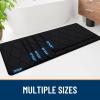 image:imageSmiry Memory Foam Bath Mat 30x20 Ultra Soft NonSlip Bathroom Rugs Plush Water Absorbent Quick Dry and Machine Washable Floor Mat for Shower Tub amp Home Decor Navy BlueBlack