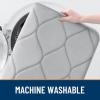 image:imageSmiry Memory Foam Bath Mat 30x20 Ultra Soft NonSlip Bathroom Rugs Plush Water Absorbent Quick Dry and Machine Washable Floor Mat for Shower Tub amp Home Decor Navy BlueLight Grey