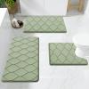 image:imageSmiry Memory Foam Bath Mat 30x20 Ultra Soft NonSlip Bathroom Rugs Plush Water Absorbent Quick Dry and Machine Washable Floor Mat for Shower Tub amp Home Decor Navy BlueSage Green