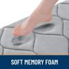 image:imageSmiry Memory Foam Bath Mat 30x20 Ultra Soft NonSlip Bathroom Rugs Plush Water Absorbent Quick Dry and Machine Washable Floor Mat for Shower Tub amp Home Decor Navy BlueGrey