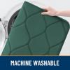 image:imageSmiry Memory Foam Bath Mat 30x20 Ultra Soft NonSlip Bathroom Rugs Plush Water Absorbent Quick Dry and Machine Washable Floor Mat for Shower Tub amp Home Decor Navy BlueHunter Green