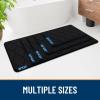 image:imageSmiry Memory Foam Bath Mat 30x20 Ultra Soft NonSlip Bathroom Rugs Plush Water Absorbent Quick Dry and Machine Washable Floor Mat for Shower Tub amp Home Decor Navy BlueBlack