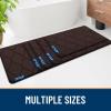 image:imageSmiry Memory Foam Bath Mat 30x20 Ultra Soft NonSlip Bathroom Rugs Plush Water Absorbent Quick Dry and Machine Washable Floor Mat for Shower Tub amp Home Decor Navy BlueBrown