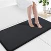 image:imageSmiry Memory Foam Bath Mat 36x24 Extra Soft and Absorbent Bathroom Mats Non Slip Washable Carpet for Floor Shower and Tub BlackBlack