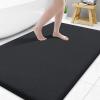 image:imageSmiry Memory Foam Bath Mat 36x24 Extra Soft and Absorbent Bathroom Mats Non Slip Washable Carpet for Floor Shower and Tub BlackBlack