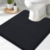 image:imageSmiry Memory Foam Bath Mat 36x24 Extra Soft and Absorbent Bathroom Mats Non Slip Washable Carpet for Floor Shower and Tub BlackBlack