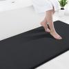 image:imageSmiry Memory Foam Bath Mat 36x24 Extra Soft and Absorbent Bathroom Mats Non Slip Washable Carpet for Floor Shower and Tub BlackBlack