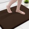 image:imageSmiry Memory Foam Bath Mat 36x24 Extra Soft and Absorbent Bathroom Mats Non Slip Washable Carpet for Floor Shower and Tub BlackBrown