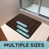image:imageSmiry Memory Foam Bath Mat 36x24 Extra Soft and Absorbent Bathroom Mats Non Slip Washable Carpet for Floor Shower and Tub BlackBrown