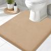 image:imageSmiry Memory Foam Bath Mat 36x24 Extra Soft and Absorbent Bathroom Mats Non Slip Washable Carpet for Floor Shower and Tub BlackCamel
