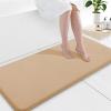 image:imageSmiry Memory Foam Bath Mat 36x24 Extra Soft and Absorbent Bathroom Mats Non Slip Washable Carpet for Floor Shower and Tub BlackCamel