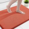 image:imageSmiry Memory Foam Bath Mat 36x24 Extra Soft and Absorbent Bathroom Mats Non Slip Washable Carpet for Floor Shower and Tub BlackCoral