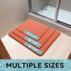 image:imageSmiry Memory Foam Bath Mat 36x24 Extra Soft and Absorbent Bathroom Mats Non Slip Washable Carpet for Floor Shower and Tub BlackCoral