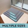 image:imageSmiry Memory Foam Bath Mat 36x24 Extra Soft and Absorbent Bathroom Mats Non Slip Washable Carpet for Floor Shower and Tub BlackDark Grey