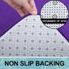 image:imageSmiry Memory Foam Bath Mat 36x24 Extra Soft and Absorbent Bathroom Mats Non Slip Washable Carpet for Floor Shower and Tub BlackDark Purple