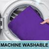 image:imageSmiry Memory Foam Bath Mat 36x24 Extra Soft and Absorbent Bathroom Mats Non Slip Washable Carpet for Floor Shower and Tub BlackDark Purple