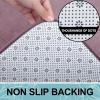 image:imageSmiry Memory Foam Bath Mat 36x24 Extra Soft and Absorbent Bathroom Mats Non Slip Washable Carpet for Floor Shower and Tub BlackDeep Plum