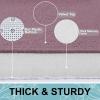 image:imageSmiry Memory Foam Bath Mat 36x24 Extra Soft and Absorbent Bathroom Mats Non Slip Washable Carpet for Floor Shower and Tub BlackDeep Plum