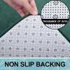image:imageSmiry Memory Foam Bath Mat 36x24 Extra Soft and Absorbent Bathroom Mats Non Slip Washable Carpet for Floor Shower and Tub BlackGreen