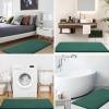 image:imageSmiry Memory Foam Bath Mat 36x24 Extra Soft and Absorbent Bathroom Mats Non Slip Washable Carpet for Floor Shower and Tub BlackGreen